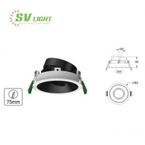 Đèn led âm trần Spotlight 6W 9W 12W 15W SVC-752