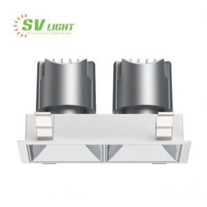 Đèn led multiplelight âm trần vuông 2x10W SVS-2075V2
