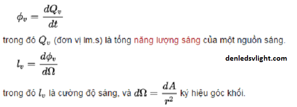 Công thức tính quang thông và một số lưu ý