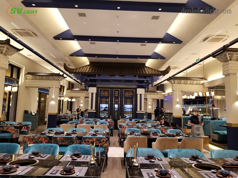 SVlight cung cấp đèn LED cho nhà hàng Dynasty House TP Hồ Chí Minh