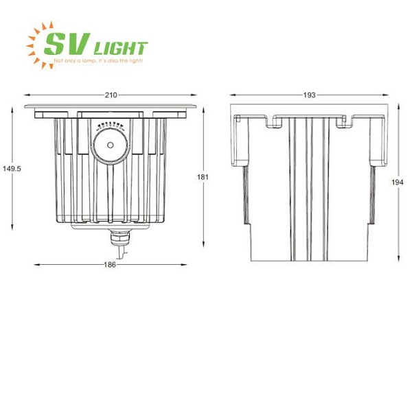 đ&egrave;n led &acirc;m s&agrave;n chỉnh hướng